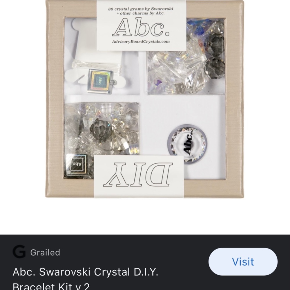 Abc.Swarovski Crystal D.Y.I  Bracelet Kit v.2